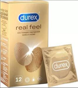 Презервативы Дюрекс realfeel (для естественных ощущений), 12 шт.