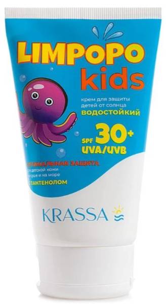 Krassa Limpopo Kids крем для защиты детей от солнца SPF-30 150мл фотография