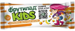 Батончик фруктовый Фрутилад Kids морковно-яблочный драйв 25г